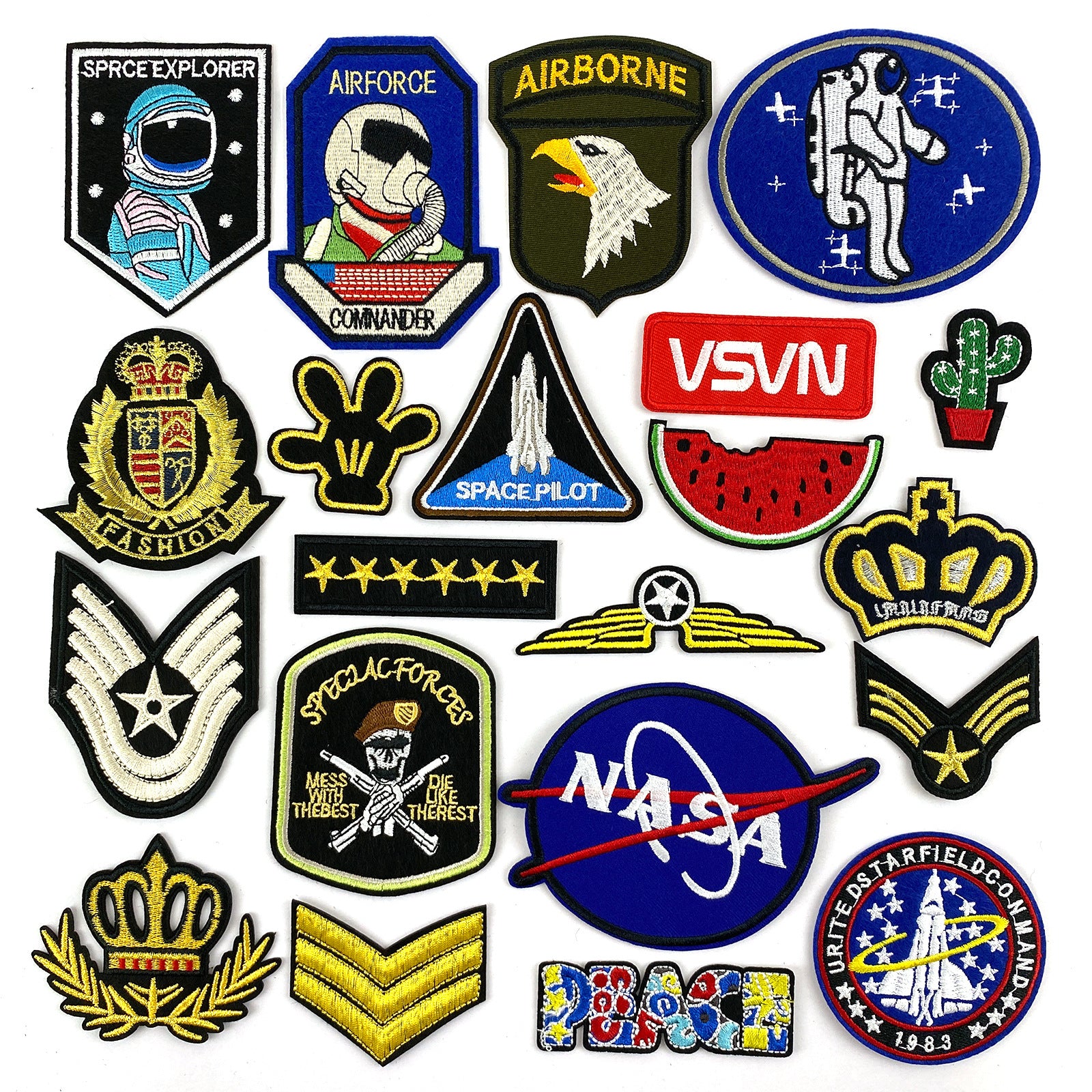 Wholesale Cartoon flower embroidery patch FS